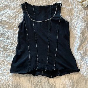 Womens black tank top